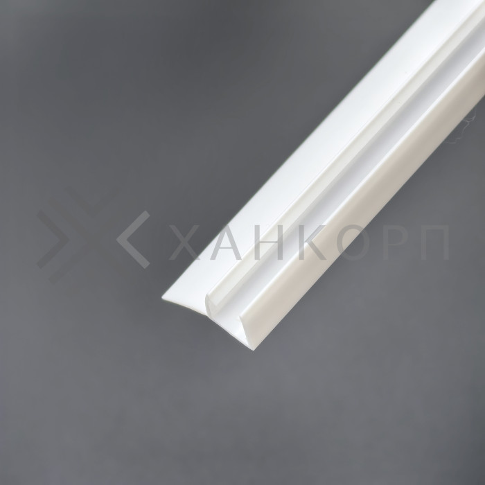 Уплотнитель ПРЕМИУМ F-образный белый 2.5 м, ус 16 мм. под стекло 8 мм FDPP-417.8