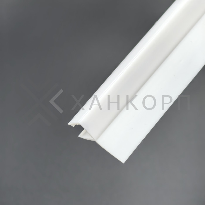 Уплотнитель ПРЕМИУМ F-образный белый 2.5 м, ус 16 мм. под стекло 8 мм FDPP-417.8