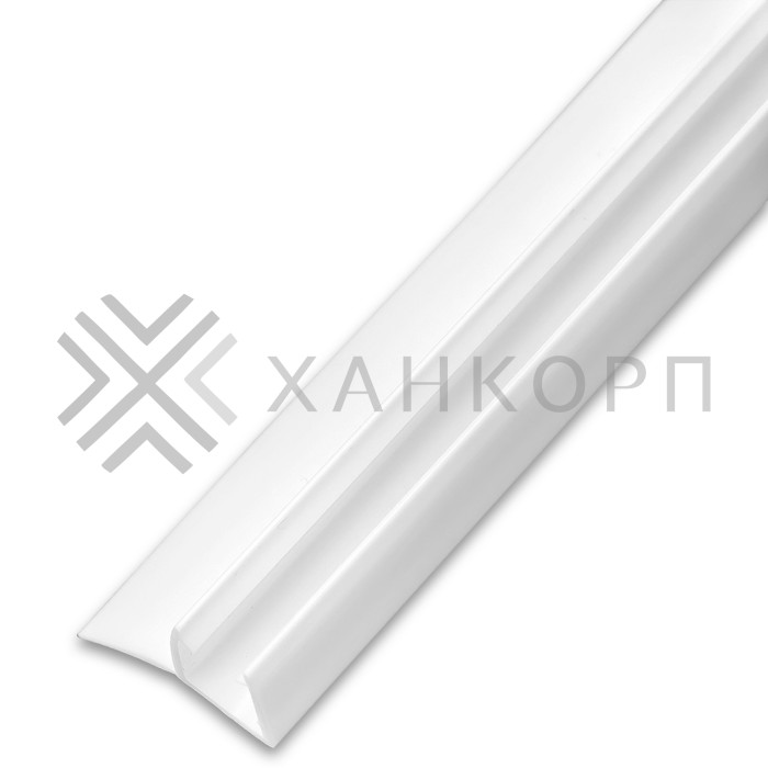 Уплотнитель ПРЕМИУМ F-образный белый 2.5 м, ус 16 мм. под стекло 8 мм FDPP-417.8