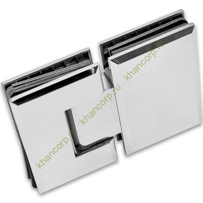 Петля Бета β FDP-22 стекло-стекло 180˚ нержавейка/полированный