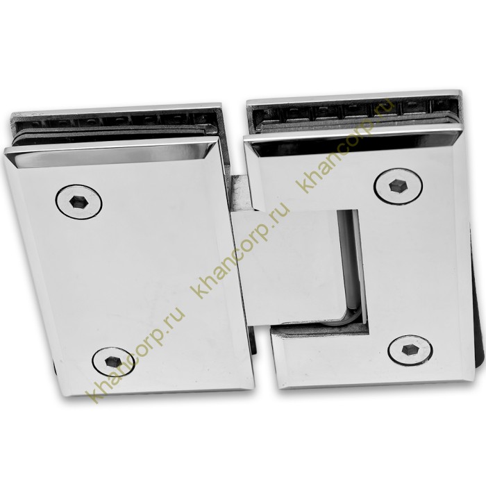 Петля Бета β FDP-22 стекло-стекло 180˚ нержавейка/полированный