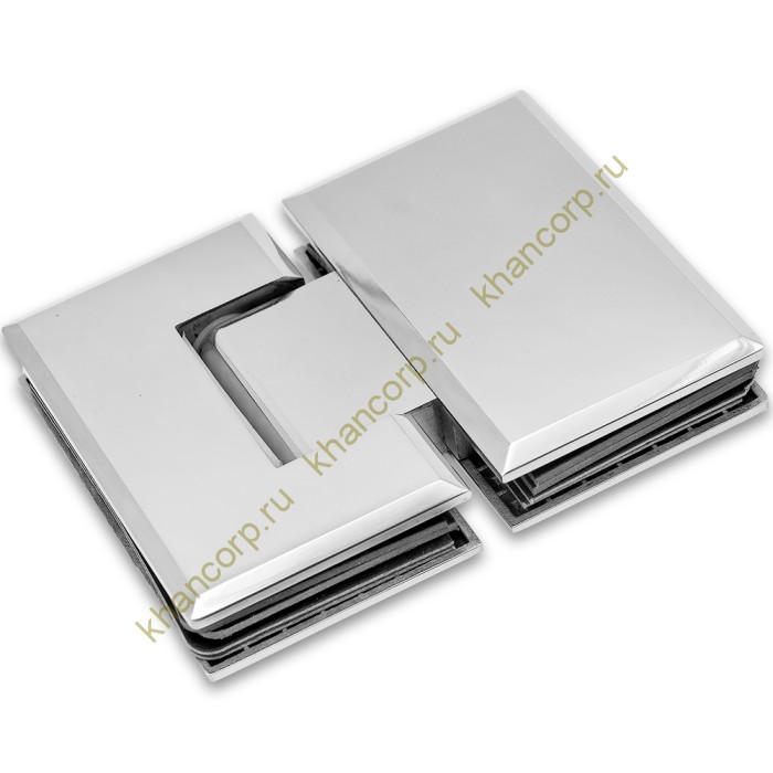 Петля Бета β FDP-22 стекло-стекло 180˚ нержавейка/полированный