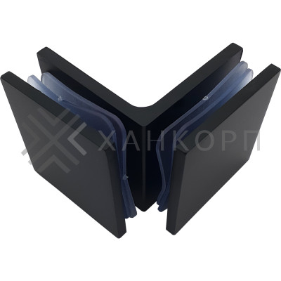 Коннектор Альфа α FDK-14 стекло-стекло 90˚ цинк/черный