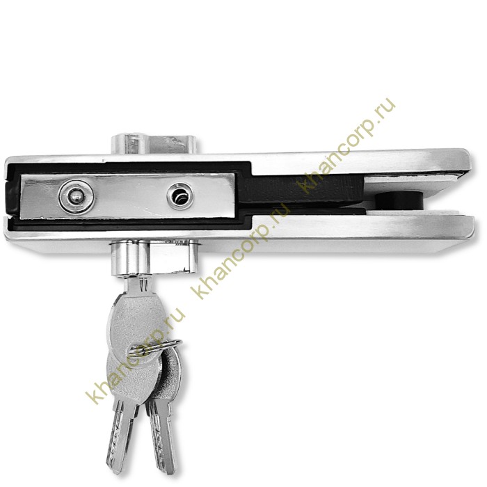 Замок FKZ-39 с круглым ригелем ключ/ключ, нержавейка/матовый