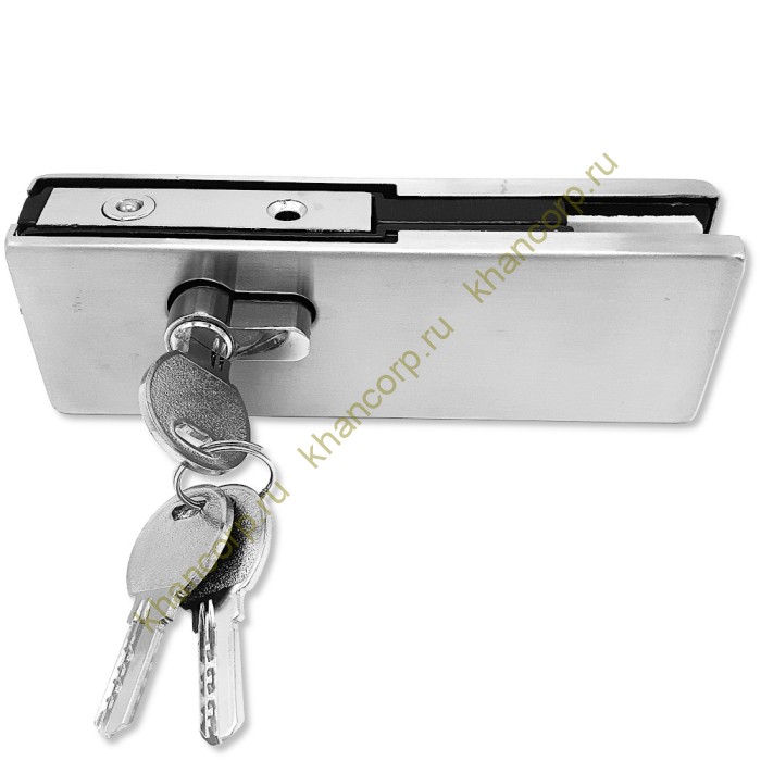Замок FKZ-39 с круглым ригелем ключ/ключ, нержавейка/матовый