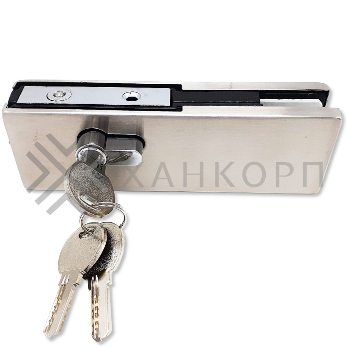 Замок FKZ-39 с круглым ригелем ключ/ключ, нержавейка/матовый