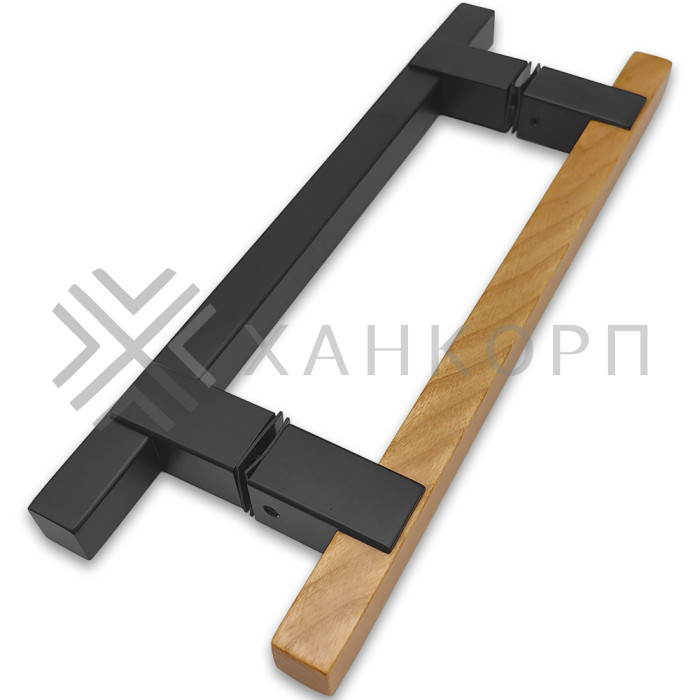 Ручка для сауны FDR-171, 20х220х320 мм, нержавейка/дерево/черный