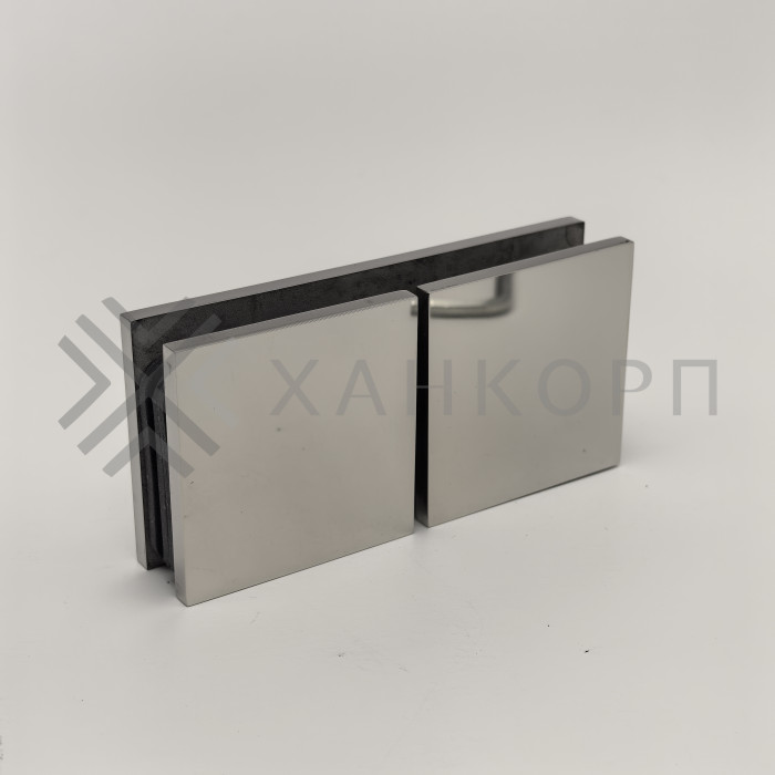 Коннектор Альфа α FDK-16 стекло-стекло 180˚, нержавейка/полированный