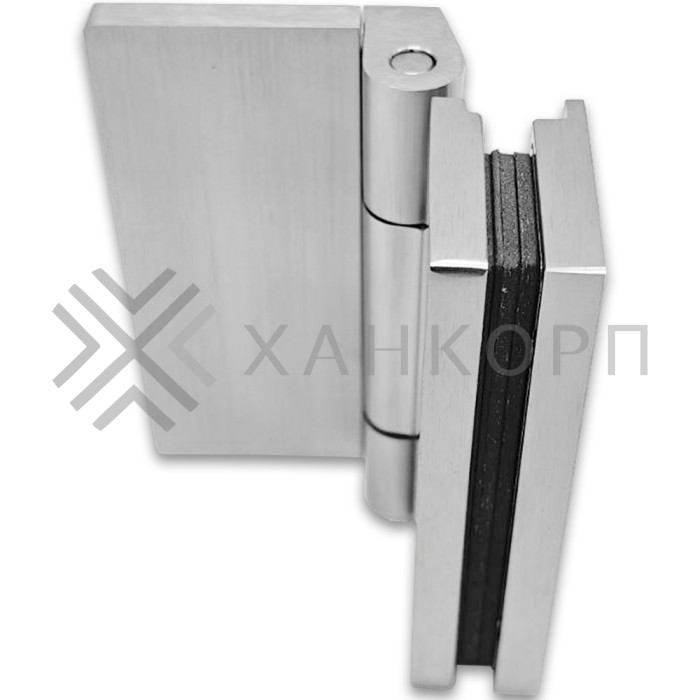 Петля Гера FDP-122 стена-стекло 90˚ открывание внутрь, латунь/матовый