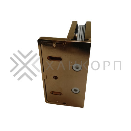 Петля Афина FDP-130 стена-стекло с боковым креплением, латунь/розовое золото