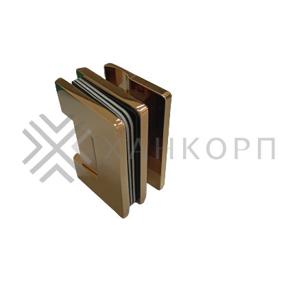 Петля Афина FDP-130 стена-стекло с боковым креплением, латунь/розовое золото