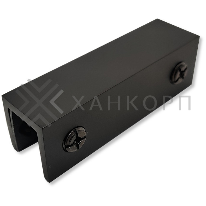 Коннектор Орион FDK-52 верхний стекло-стекло 180˚ нержавейка/черный