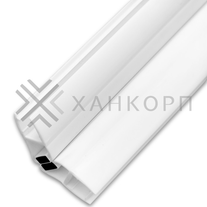 Уплотнитель магнитный ПРЕМИУМ 135°, 180° белый 2.5 м под стекло 8 мм FDPP-511.8