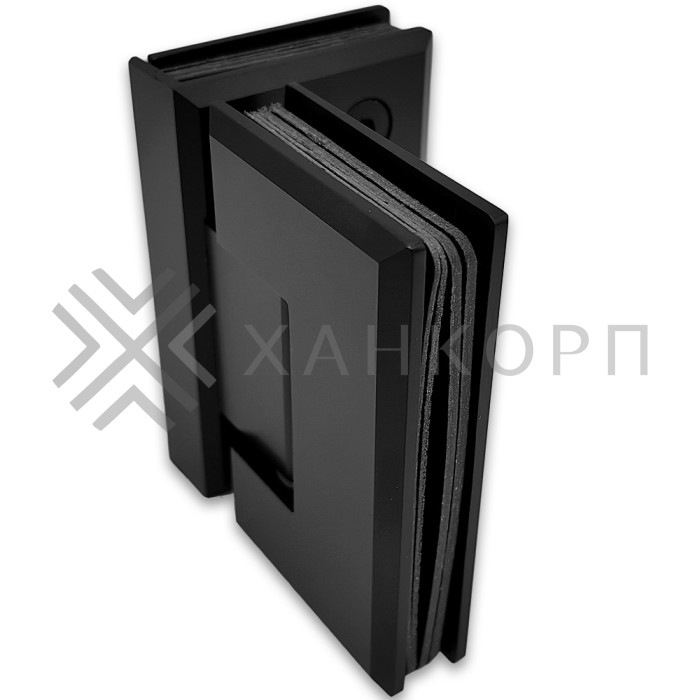 Петля Бета β FDP-23 стекло-стекло 90˚, нержавейка/черный