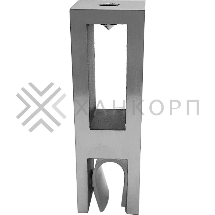 Держатель стекла FDC-31 сквозной 30х10 вертикальный, нержавейка/матовый