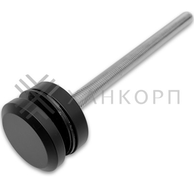 Стеклодержатель FKK-41.1, 10х10 мм Ø50 мм М12х1.75 для стекла, нержавейка/черный