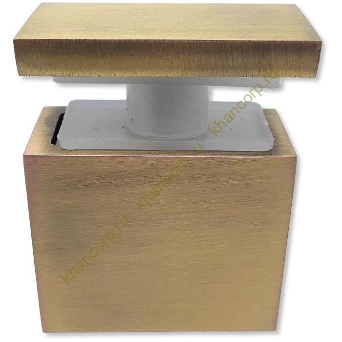 Крепление FDC-34 трубы 30х10 к стеклу, нержавейка/бронза