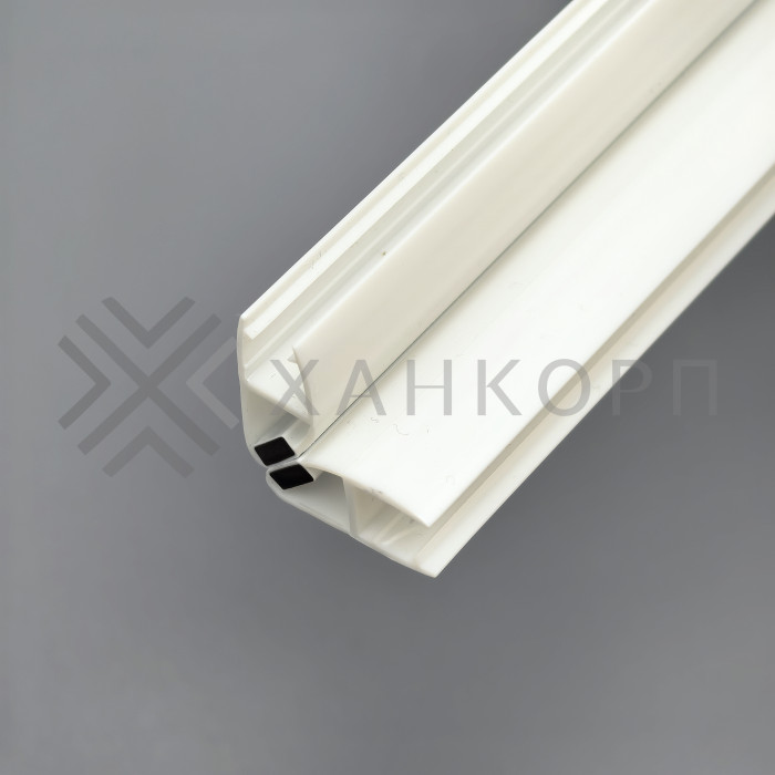 Уплотнитель ПРЕМИУМ магнитный 90°, 180° белый 2.5 м под стекло 8 мм FDPP-512.8