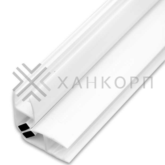 Уплотнитель ПРЕМИУМ магнитный 90°, 180° белый 2.5 м под стекло 8 мм FDPP-512.8