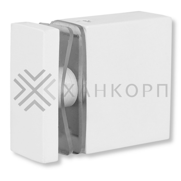 Крепление FDC-34 трубы 30х10 к стеклу, нержавейка/белый