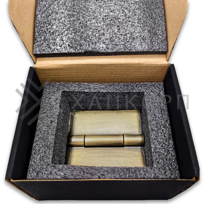 Петля Гера FDP-121 стекло-стекло 180˚, латунь/бронза