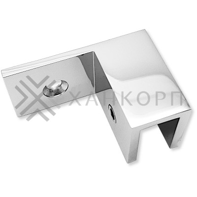 Коннектор Орион FDK-50R правый верхний стена-стекло 90˚ латунь/хром