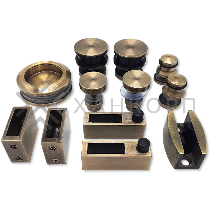 Раздвижная система Альфа FDS-1, нержавейка/бронза