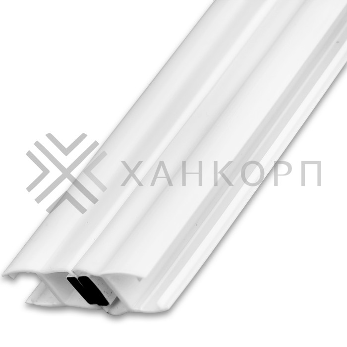 Уплотнитель магнитный ПРЕМИУМ 180° белый 2.5 м под стекло 8 мм FDPP-513.8