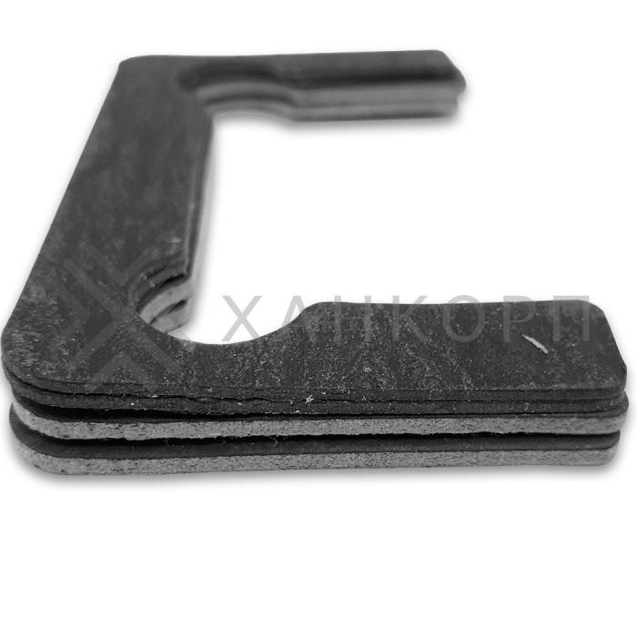 Комплект безасбестовых прокладок FDA-86 для петель с вырезом "Чебурашка", 4шт, черный