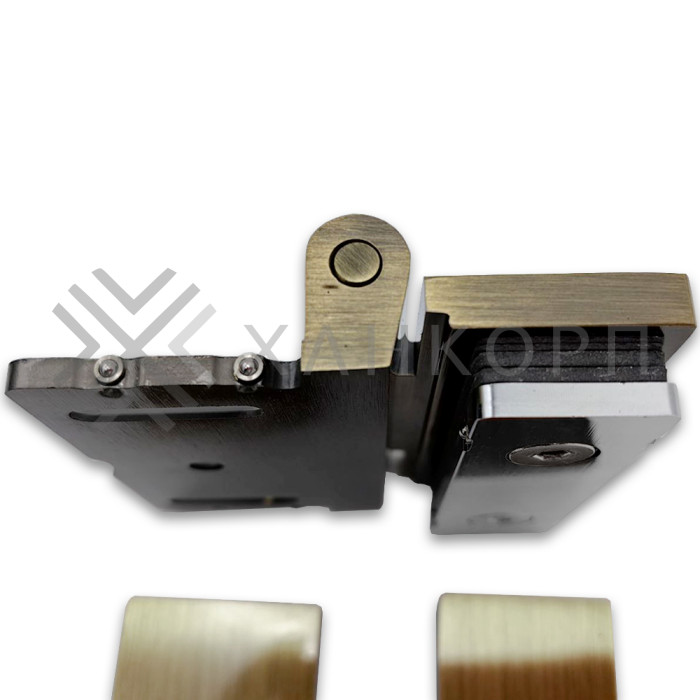 Петля Гера FDP-122 стена-стекло 90˚ открывание внутрь, латунь/бронза