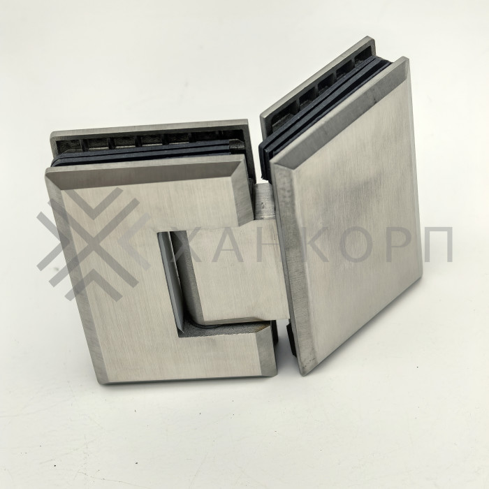 Петля Бета β FDP-24 стекло-стекло 135˚, нержавейка/матовый