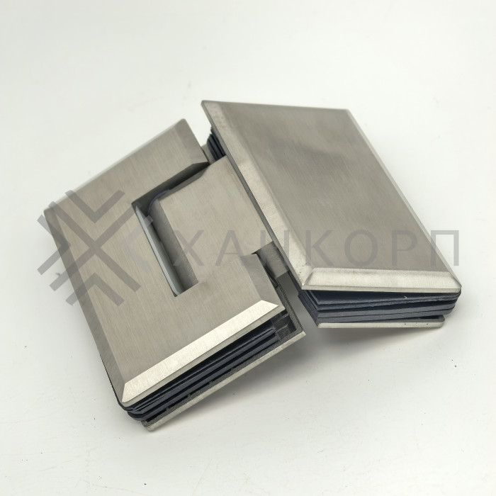 Петля Бета β FDP-24 стекло-стекло 135˚, нержавейка/матовый