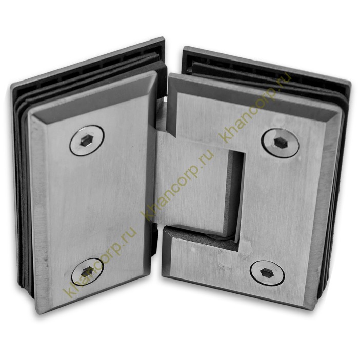 Петля Бета β FDP-24 стекло-стекло 135˚, нержавейка/матовый