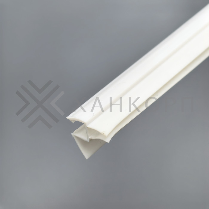 Уплотнитель ПРЕМИУМ нижний белый 1.1 м под стекло 8 мм FDPP-436.8