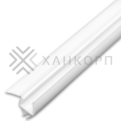 Уплотнитель ПРЕМИУМ нижний белый 1.1 м под стекло 8 мм FDPP-436.8