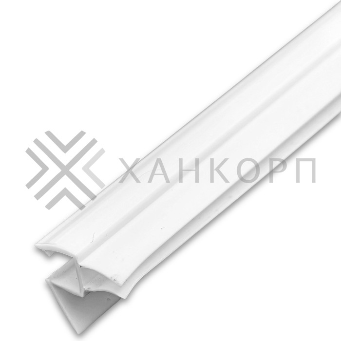 Уплотнитель ПРЕМИУМ нижний белый 1.1 м под стекло 8 мм FDPP-436.8