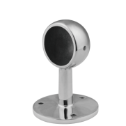 Пристенное крепление FOP-50.19 "кольцо" торцевое для трубы O50.8 мм, GRIT600, нержавейка/полированный