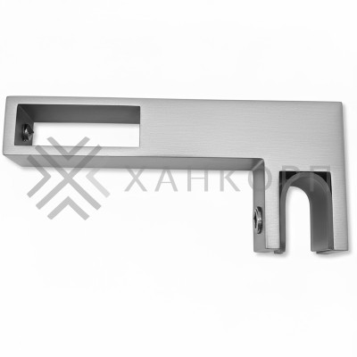 Держатель стекла FDC-35 сквозной 30х10 горизонтальный, нержавейка/матовый