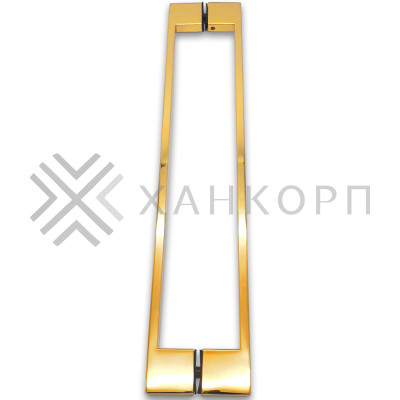 Ручка скоба FDR-92, 10х15х450х1.0 мм, нержавейка/золото