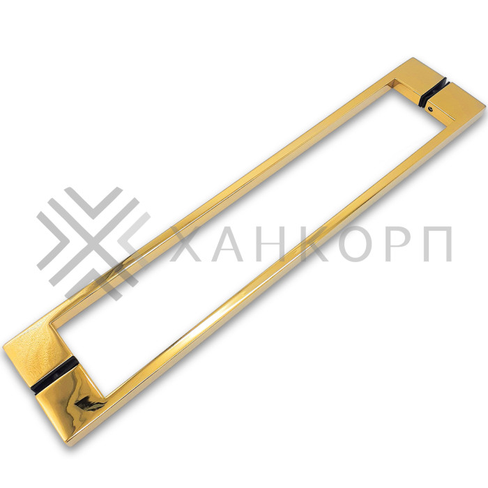 Ручка скоба FDR-92, 10х15х450х1.0 мм, нержавейка/золото