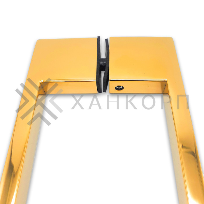 Ручка скоба FDR-92, 10х15х450х1.0 мм, нержавейка/золото