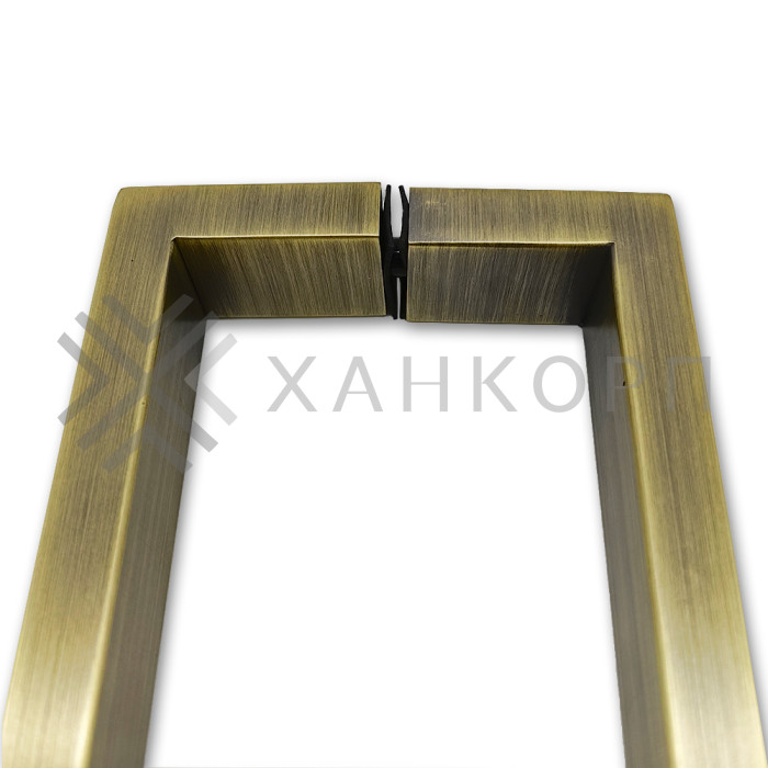 Ручка скоба FDR-78, 15х30х270х1.0 мм, нержавейка/бронза