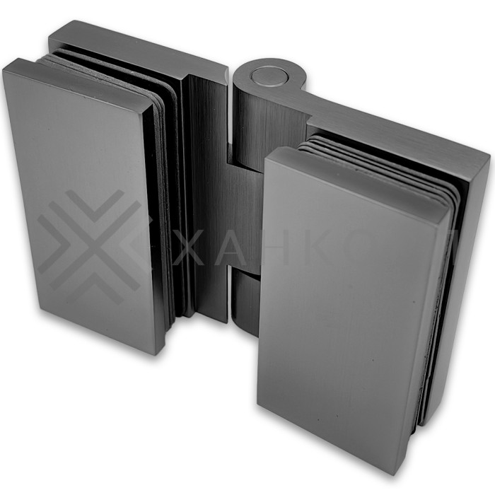 Петля Майя FDP-173 стекло-стекло 135˚-180˚, латунь/оружейная сталь