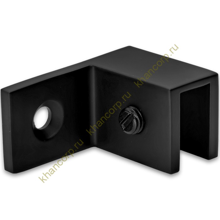 Коннектор Орион FDK-50R правый верхний стена-стекло 90˚ латунь/черный