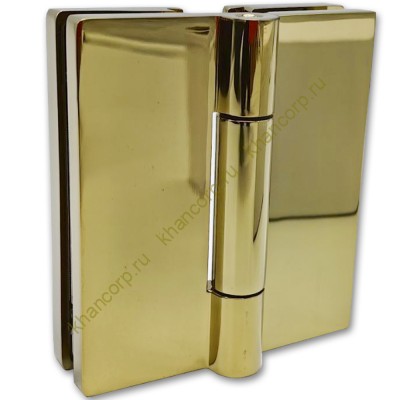 Петля Гера FDP-121 стекло-стекло 180˚, латунь/золото