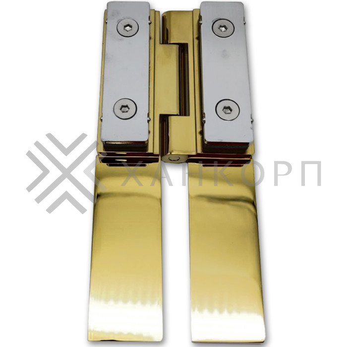 Петля Гера FDP-121 стекло-стекло 180˚, латунь/золото