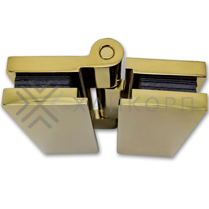 Петля Гера FDP-121 стекло-стекло 180˚, латунь/золото