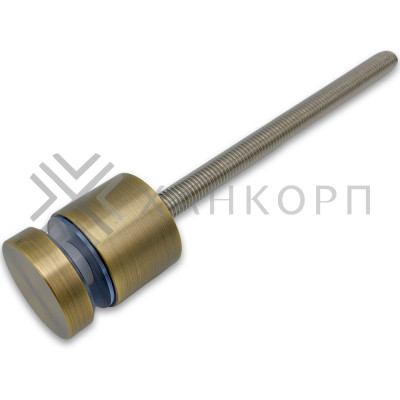 Стеклодержатель FKK-42.1, 10х30 мм Ø40 мм М12x1.75 для стекла, нержавейка/бронза