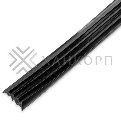 Уплотнитель-вставка FDPP-32.1 в П-профиль 9 мм для стекла 8 мм, 1м  Черный