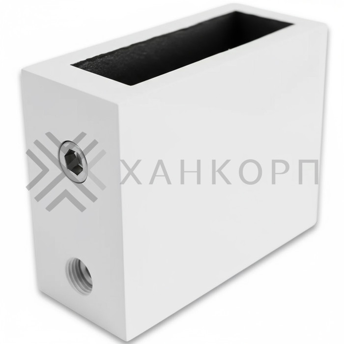 Крепление FDC-30 трубы 30х10 к стене, нержавейка/белый